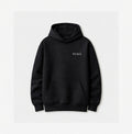 HUMÆ Founder H hoodie, deep black, oversized fit, 500 GSM premium cotton, made in Portugal